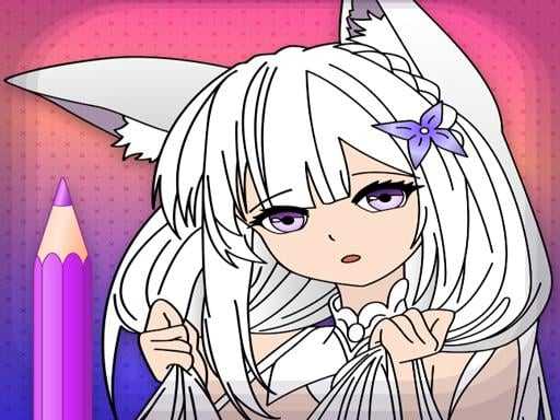 Animated Glitter Coloring Book   Anime Manga