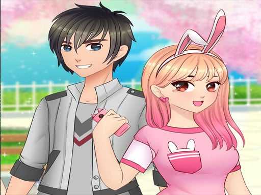 Anime High School Couple   First Date Makeover