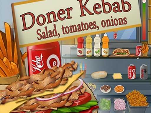 Doner Kebab  Salad Tomatoes Onions