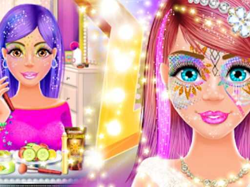 Face Paint Salon Glitter Makeup Party Games