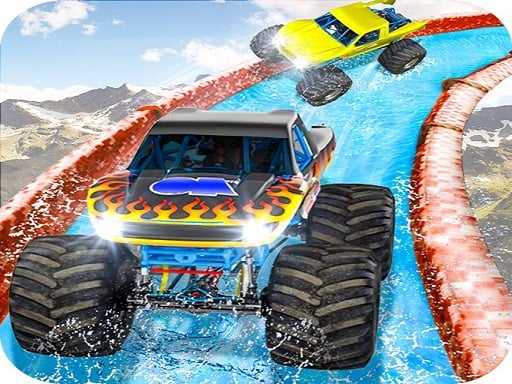 Monster Truck Water Surfing  Truck Racing Games