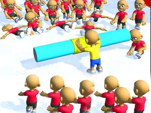 Push the Crazy Crowd  Stickman Clash 3D