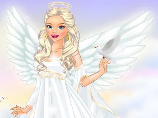 Sweet angel dress up